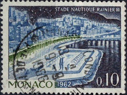 Monaco Poste Obl Yv: 539A Mi:693 Stade Nautique Rainier III (TB Cachet à Date) 9-9-1966 - Usati