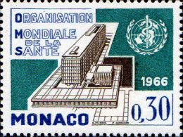 Monaco Poste N** Yv: 703/704 Inauguration Du Siège De L'OMS Genève - Nuovi