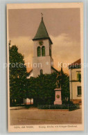 43322524 Kehl Rhein Kirche Mit Kriegerdenkmal Kehl Rhein - Kehl