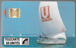 CARTE-PRIVEE-10/1988-D41-SC4Ob-UNILOG -Petite Fleche-2000ex-V°4 Pe8599-R°Mat-Utilisé/TBE/LUXE/RARE - Privées