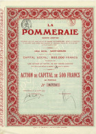 - Titre De 1914 - La Pommeraie - A Saint-Gérard - - Agriculture