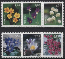 Norwegen 1998 Einheimische Pflanzen 1269/74 Postfrisch - Unused Stamps