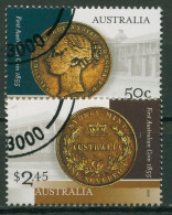 Australien 2005 150 Jahre Australische Münzen 2454/55 I Gestempelt - Oblitérés