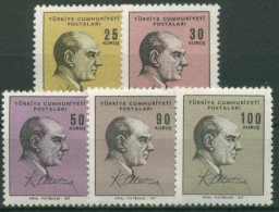 Türkei 1966 Kemal Atatürk 2027/31 Postfrisch - Unused Stamps