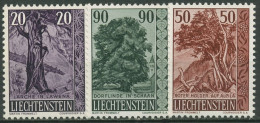 Liechtenstein 1959 Pflanzen Bäume Sträucher 377/79 Postfrisch - Unused Stamps