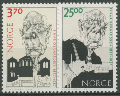Norwegen 1997 Politiker Einar Gerhardsen Karikaturen 1259/60 Postfrisch - Ongebruikt