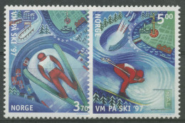 Norwegen 1997 Nordische Ski-WM Trondheim 1242/43 Postfrisch - Ongebruikt
