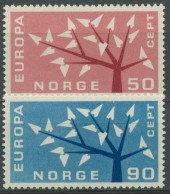 Norwegen 1962 Europa CEPT Stilisierter Baum 476/77 Postfrisch - Unused Stamps