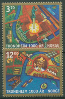 Norwegen 1997 1000 Jahre Trondheim 1257/58 Postfrisch - Unused Stamps