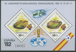 Ungarn 1982 Fußball-WM Spanien Stadien Block 155 A Postfrisch (C92591) - Blokken & Velletjes