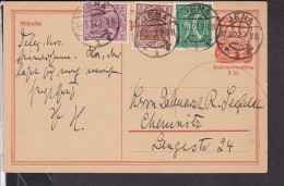 Ganzsache Deutsches Reich Stempel  Jena  1922 - Postcards