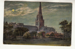 O68. Antique Postcard. Chichester At Night. By Arthur C Payne. - Chichester