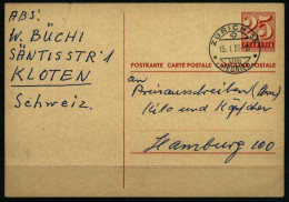 SCHWEIZ AUSLANDSPOSTKARTE X17A936 - Enteros Postales