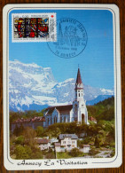 CP Annecy La Visitation - Visite De Sa Sainteté Le PAPE JEAN PAUL II Le 07/10/1986 - Hommage Au Saint Père - Papi