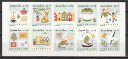 Nederland NVPH 3698-07 Serie Decemberzegels 2018 Postfris MNH Christmas - Nuevos
