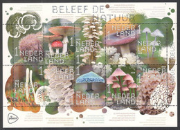 Nederland NVPH 3684-93 V3684-93 Vel Beleef De Natuur Paddenstoelen 2018 Postfris MNH Flora Mushrooms - Nuevos
