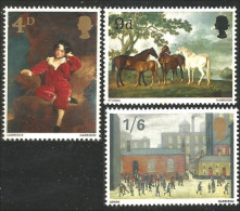 420 G-B 1967 Tableaux Paintings Chevaux Horses MNH ** Neuf SC (GB-25cd) - Paarden