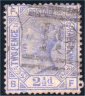 410 G-B 2 1/2 D Blue (GB-135) - Gebruikt