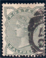 410 G-B 1880 Half Penny (GB-26) - Gebruikt