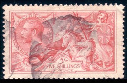 410 G-B 5 Shillings Rose 22 Mm Frame Very Fine Extra Centering Perf 11x12 Watermark 34 Large Crown And G V R (GB-5) - Used Stamps