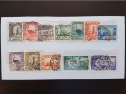 SOMALIA AFIS 1950 - Soggetti Africani Nn. 1/11 (manca N. 4) + Exp 1/2 - Timbrati - Valore 210 Euro + Spese Postali - Somalia (AFIS)