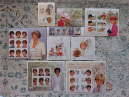 GRAN BRETAGNA - Lady Diana - 8 Foglietti + Serie - Nuovi ** + Spese Postali - Blocks & Miniature Sheets