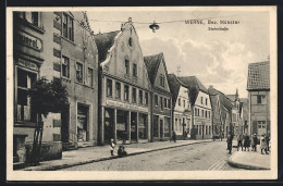 AK Werne /Bez. Münster, Steinstrasse Mit Brauerei Und Geschäften  - Werne