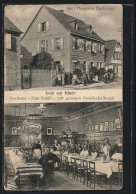 AK Kehl Am Rhein, Gasthaus Zum Schiff, Inh. Hermann Heckmann  - Kehl