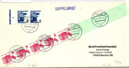Berlin 406 RE 5 + 4 LF Auf Brief Als Mischfrankatur Portogerecht #JF053 - Altri & Non Classificati