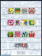 Poland 2006 Alphabet Part II 13v M/s, Mint NH, Nature - Performance Art - Transport - Elephants - Fruit - Zebra - Musi.. - Neufs