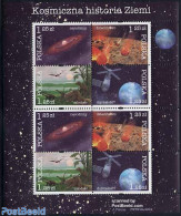 Poland 2004 Cosmic History M/s, Mint NH, Nature - Science - Transport - Prehistoric Animals - Astronomy - Space Explor.. - Ongebruikt