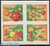 Sweden 2012 Christmas 4v S-a, Mint NH, Religion - Christmas - Nuovi