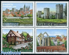 Sweden 2002 World Heritage 4v [+], Mint NH, History - World Heritage - Art - Castles & Fortifications - Unused Stamps