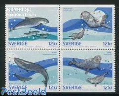 Sweden 2010 Marine Life 4v [+], Mint NH, Nature - Various - Sea Mammals - Joint Issues - Unused Stamps