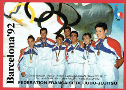 Barcelona 92 - Equipe De France De Judo Jujitsu - Nowak Tayot Meignan Douillet Damaisin Fleury Lupino - Juegos Olímpicos