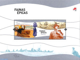 Portugal 2022 Epic Chores S/s, Mint NH, Nature - Transport - Sea Mammals - Ships And Boats - Nuovi