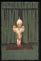 Künstler-AK E. Colombo: Kind Mit Zwei Babys Auf Dem Arm  - Colombo, E.