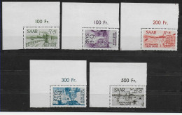 Saar: MiNr. 255-258 Eckrand, Postfrisch, ** - Unused Stamps