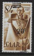 Saar: MiNr. 237 Z, Postfrisch, **, Aufdruckverschiebung, Geprüft ArGe - Unused Stamps
