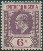 Northern Nigeria 1905 SG25 6d Dull Purple And Violet KEVII Mult CA Wmk MH - Nigeria (...-1960)