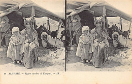 Algérie - Ouled Naïl, Types Arabes à Timgad - CARTE STEREO - Ed. L.L. Lévy 19 - Women