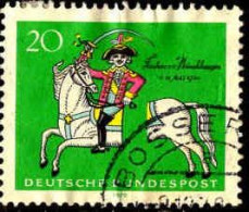 RFA Poste Obl Yv: 485 Mi:623 Freiherr Von Münchhausen Ecrivain (Beau Cachet Rond) (Thème) - Horses