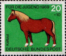 RFA Poste N** Yv: 442 Mi:579 Für Die Jugend Kaltblut (Thème) - Horses