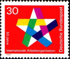 RFA Poste N** Yv: 445 Mi:582 50 Jahre Internationale Arbeitsorganisation (Thème) - ILO