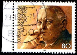 RFA Poste Obl Yv:1140 Mi:1308 Ludwig Erhard Chancelier (TB Cachet Rond) (Thème) - Tabak