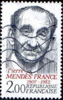 France Poste Obl Yv:2298 Mi:2423 Pierre Mendès France (Lign.Ondulées) - Gebraucht