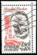 France Poste Obl Yv:2282 Mi:2398 Max-Pol Fouchet Ecrivain (Lign.Ondulées) - Used Stamps