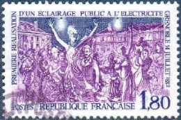France Poste Obl Yv:2224 Mi:2349 Eclairage Public à L'électricité Grenoble (cachet Rond) - Used Stamps