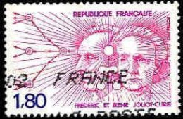 France Poste Obl Yv:2218 Mi:2347 Frédéric & Irène Jolio-Curie (Obl.mécanique) - Gebraucht