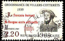 France Poste Obl Yv:2609 Mi:2746 François Ier Ordonnance De Villers-Coterrêts (TB Cachet Rond) - Gebraucht